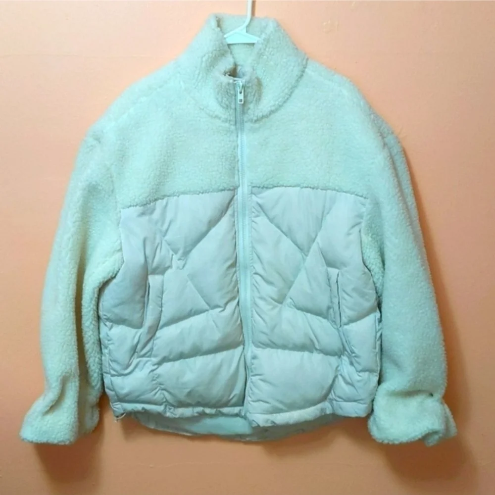 Pretty Little Thing Sherpa Oversized Teddy Jacket Medium - Picture 1 of 8